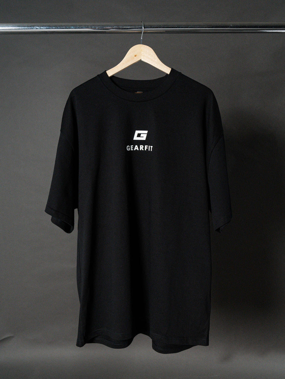 GearFit Oversized Active Tee in black, alternate lifestyle photo