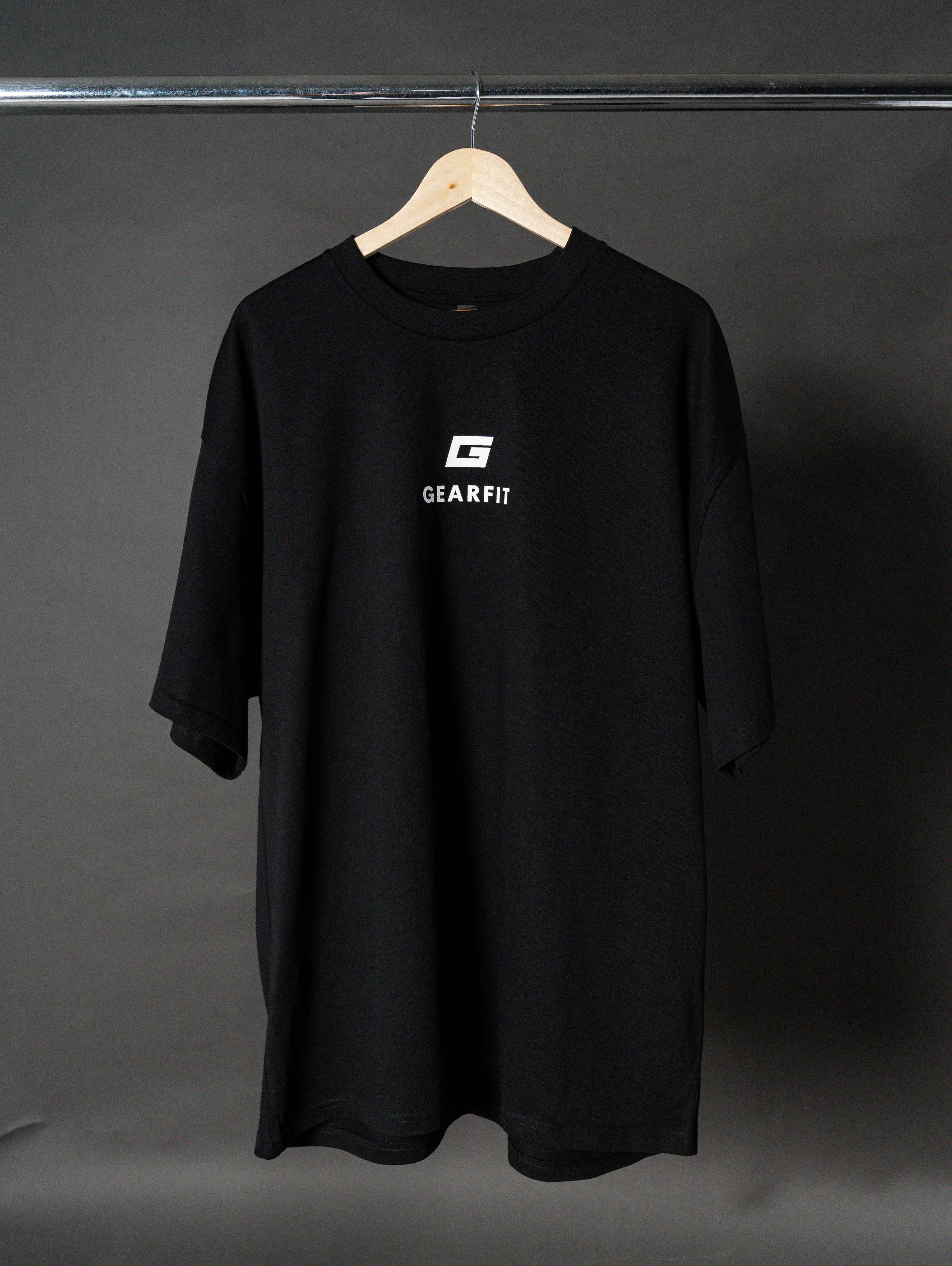 Oversized Active Tee - Black - GEARFIT