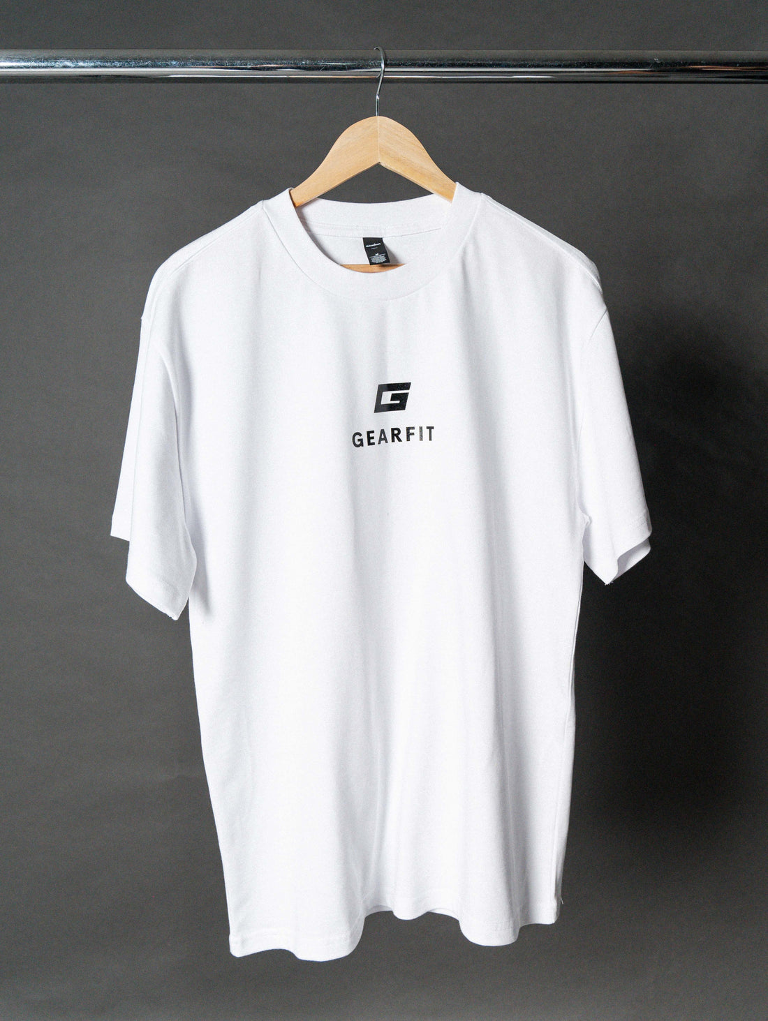 GearFit Oversized Active Tee in white, alternate lifestyle photo
