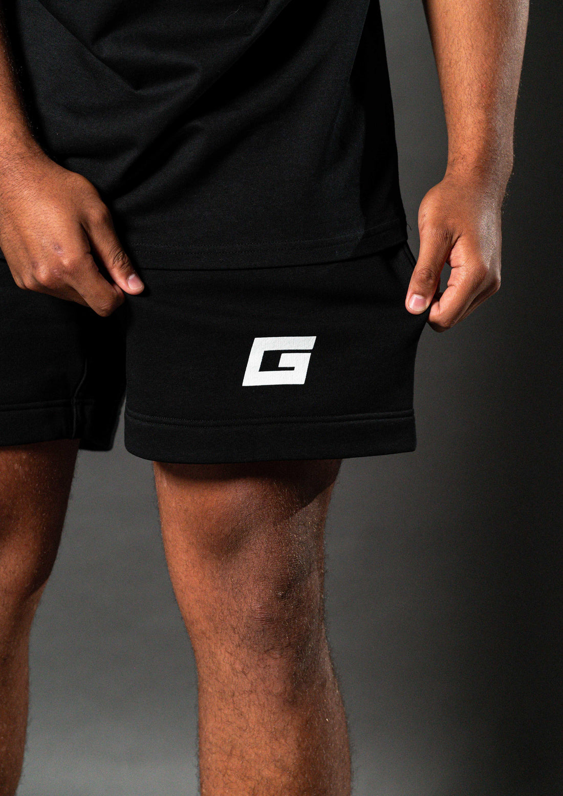 GearFit Active Shorts in black, additional lifestyle photo