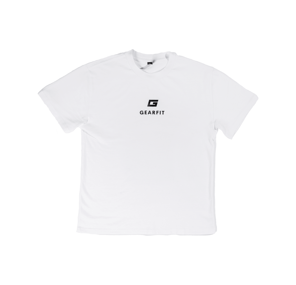 Oversized Active Tee - White - GEARFIT