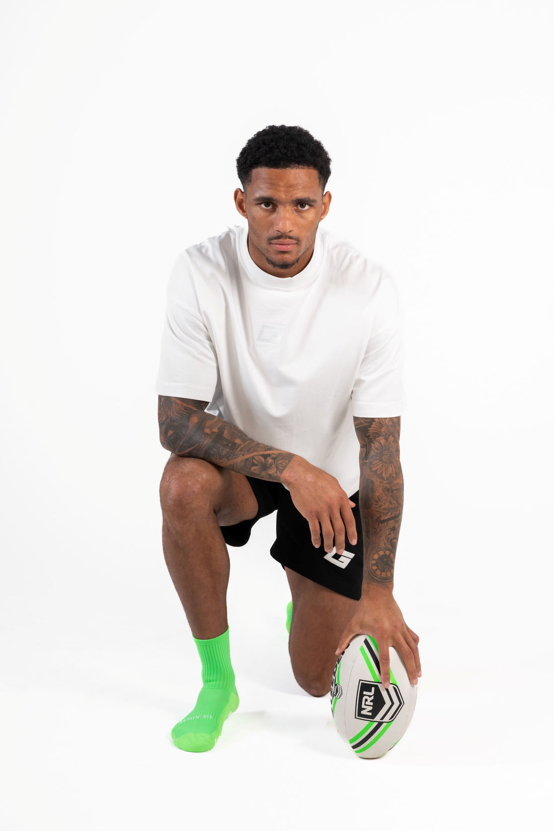 GearFit Lime grip socks in lime green
