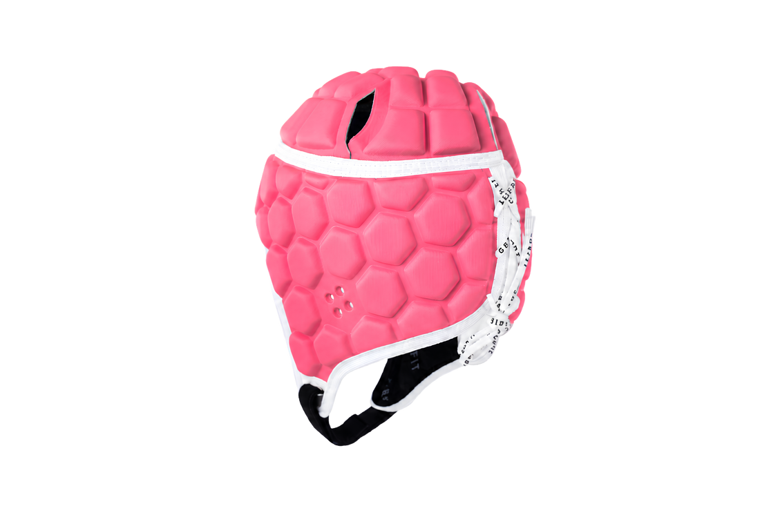 GearFit Rosé rugby headgear in pink, alternate view